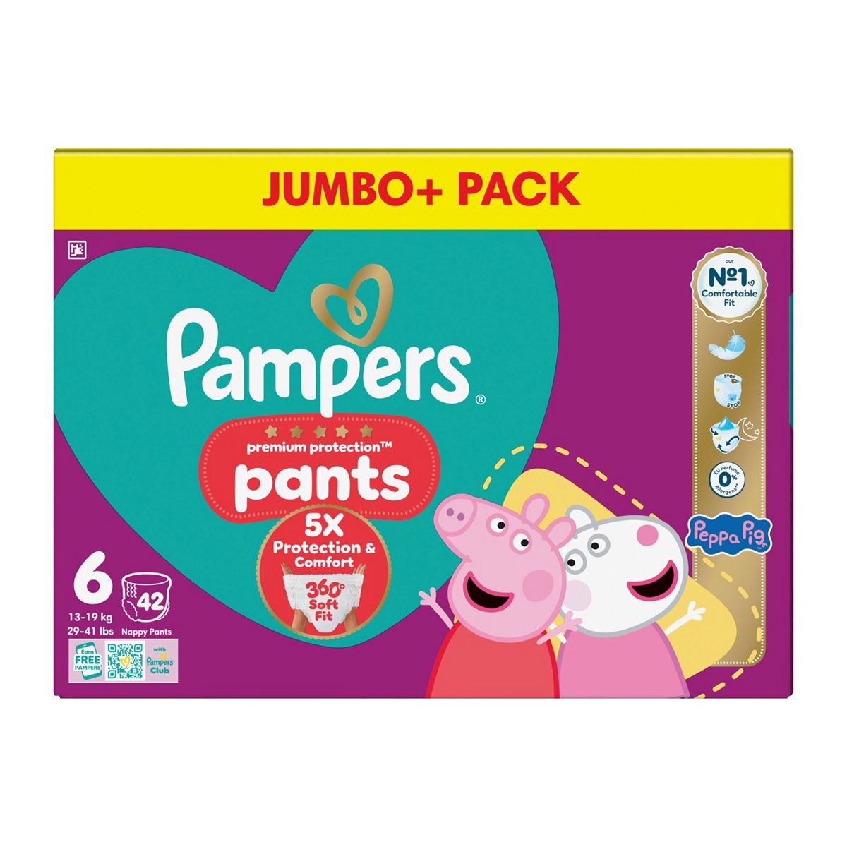 Pampers Premium Protection Nappy Pants Size 6 42 Pack Jumbo+ Pack - Image 3