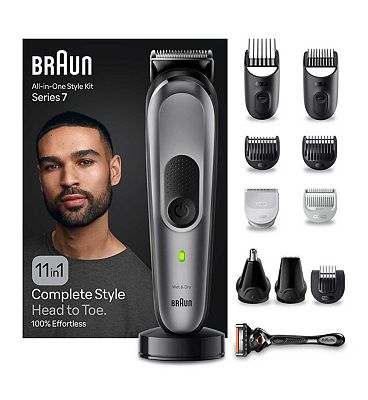 Braun All-In-One Style Kit Series 7 MGK7440, 11-in-1 Everyday Grooming Kit For Men