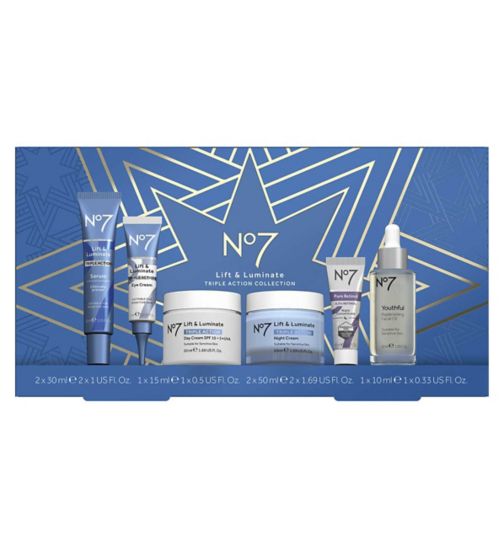 No7 Lift and Luminate Triple Action Collection 6 Piece Set