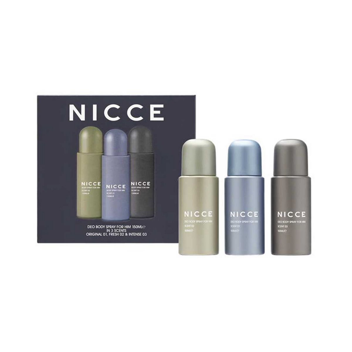Nicce For Men Trio 150Ml Body Sprays
