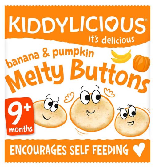Kiddylicious Melty Buttons Banana & Pumpkin 6g