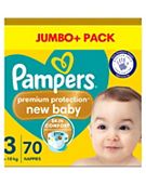 Pampers New Baby Nappies Size 2, Jumbo+ 76 Pack - First Choice Produce