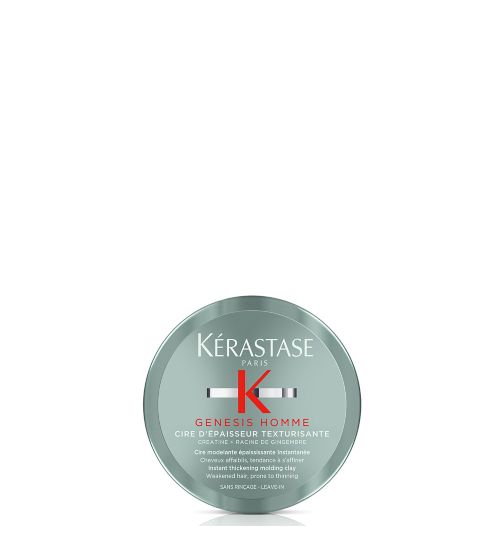 Kérastase Genesis Homme, Instant Thickening Moulding Men's Hair Clay, For Weakened & Thinning Hair, 75ml
