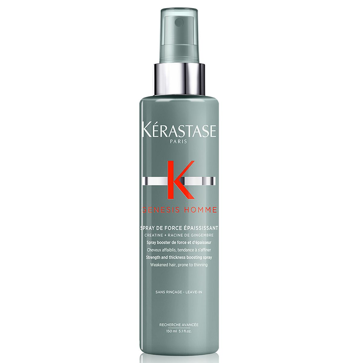Kerastase Kérastase Genesis Homme, Strength And Thickness Boosting Hair Spray, For Weakened Hair, Spray De Force Épaississant, 150ml