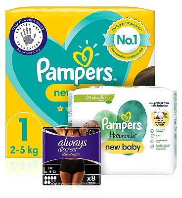 Pampers & Always bundle for New Mum and Baby - Wipes, Nappies and Pants