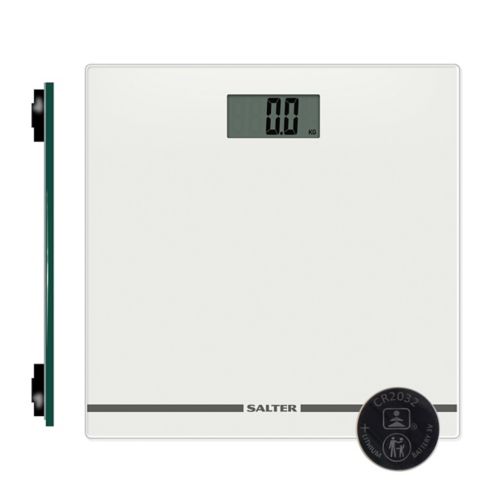 Salter 9205 Large Display Glass Electronic Bathroom Scale White