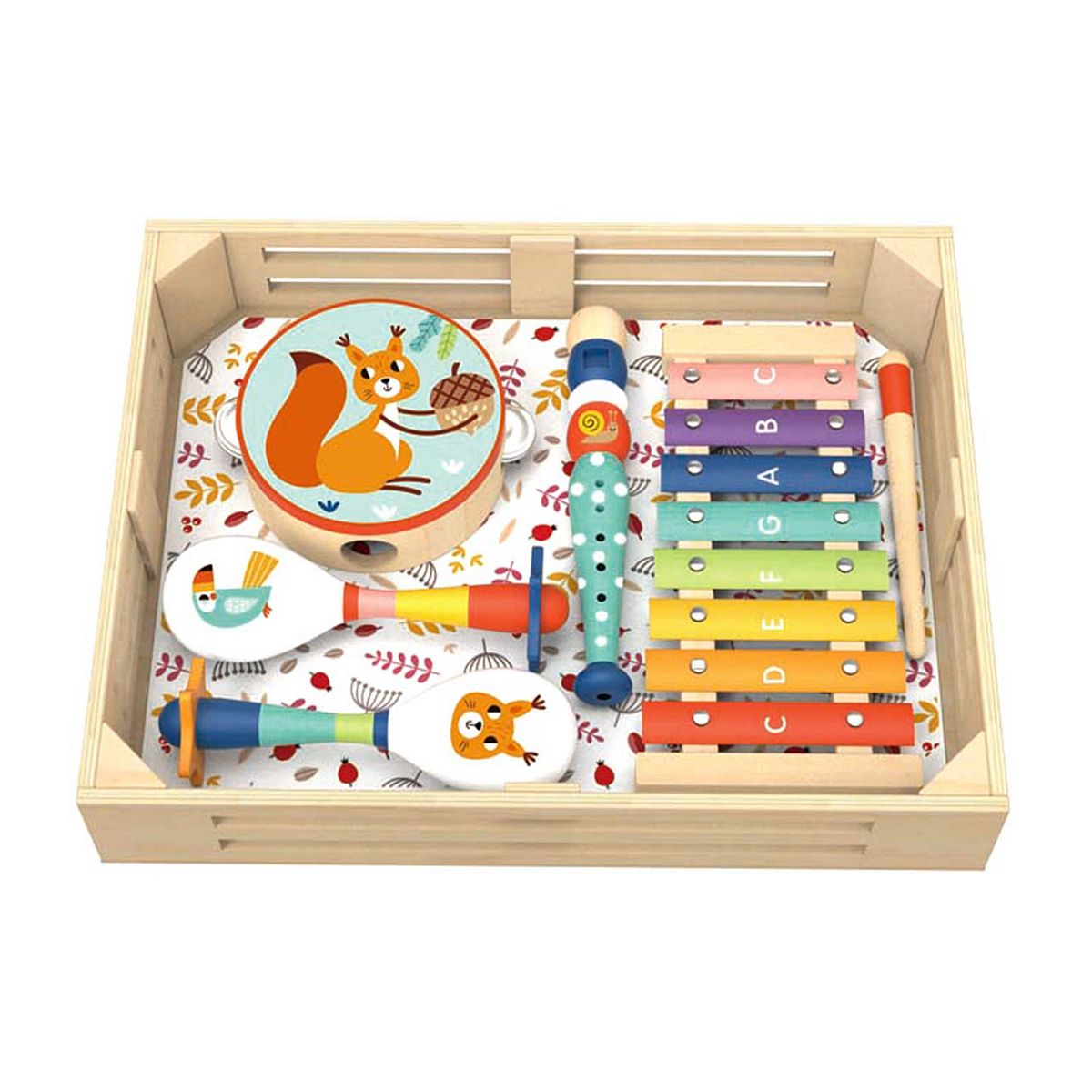 Tooky Toys Wooden Tooky Toy Musical Instrument Set - Forest