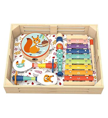Wooden Tooky Toy Musical Instrument Set - Forest