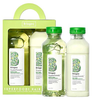 Briogeo Superfoods Apple, Matcha + Kale Replenishing Shampoo + Conditioner Duo