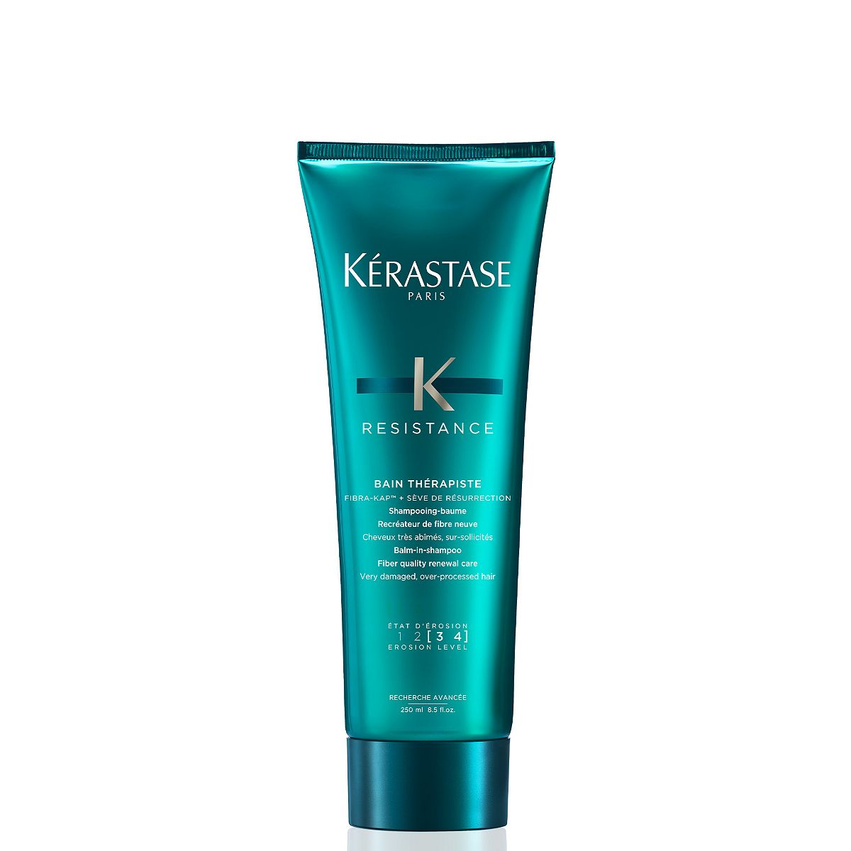 Kerastase Kérastase Resistance, Gel Shampoo For Over-Stressed & Very Damaged Hair, With Fibra-Kap, Bain Thérapiste,250 ml, 250ml