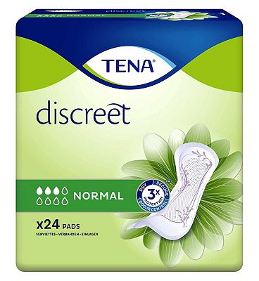 TENA Discreet Normal Incontinence Pads Duo 24 Pack