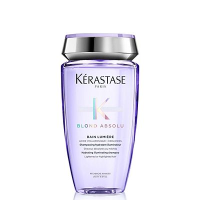 Krastase Blond Absolu, Hydrating Illuminating Shampoo, For Highlighted and Grey Hair, With Hyaluroni