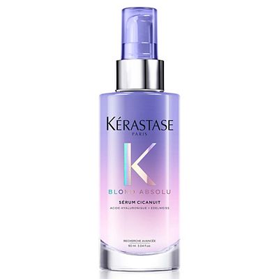 Krastase Blond Absolu, Leave-In Hair Serum, Overnight Treatment, For Highlighted Hair, With Hyaluron