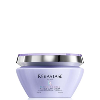 Kerastase Kérastase Blond Absolu, Anti-Brass Purple Hair Mask, For Lightened & Highlighted Cool Blonde Hair, Masque Ultra Violet, 200ml