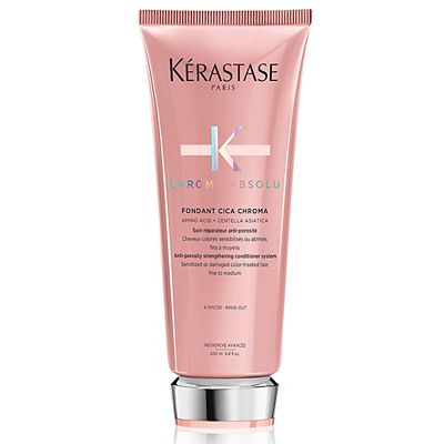 Krastase Chroma Absolu, Strengthening Conditioner, For Damaged Colour-Treated Hair, Fine To Medium, With Lactic Acid, 200ml