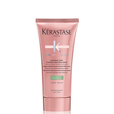 Krastase Chroma Absolu, Softening Mask, Neutralising Red Tones, For Brown Colour-Treated Hair, With 