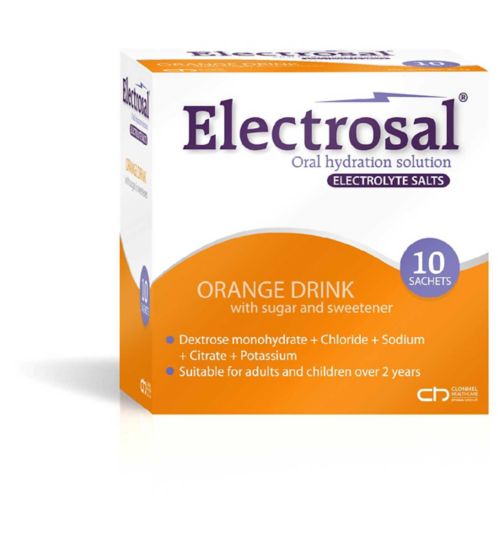 Electrosal Oral Hydration Sachets Orange - 10 Sachets