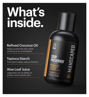 MANSCAPED Crop Preserver, Men’s Groin Deodorant, Male Anti-Chafing Moisturizer (6)