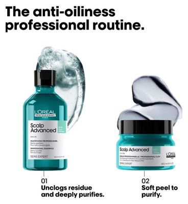 L’Oréal Professionnel Serie Expert Scalp Advanced Anti-Oiliness 2-in-1 Deep Purifier Clay Mask For Oily Hair 250ml (4)