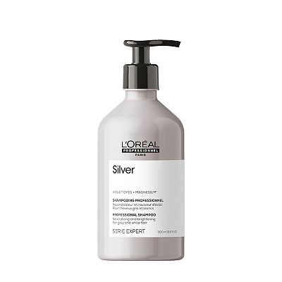 LOral Professionnel Serie Expert Silver Shampoo For Neutralising and Brightening Hair 500ml