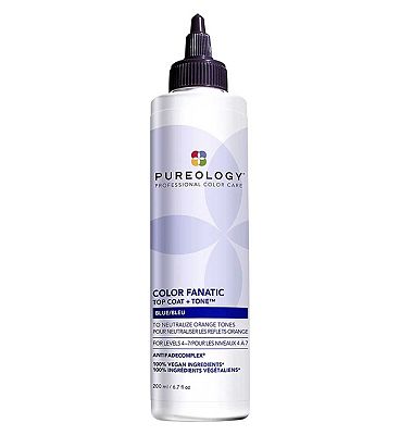 Pureology Color Fanatic Top Coat + Tone Blue Color Glaze Toner 200Ml