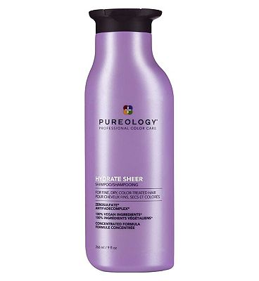 Pureology Hydrate Sheer Moisturisng Shampoo 266ml For Fine, Dry Hair