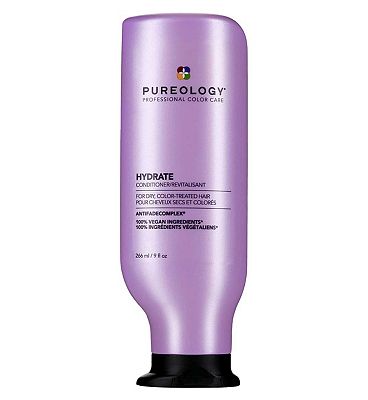 Pureology Hydrate Moisturising Conditioner For Dry Coloured Hair, Vegan Formulas 266ml