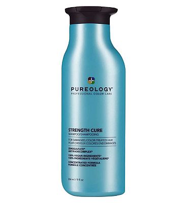 Pureology Strength Cure Shampoo For Damaged Coloured Hair, Vegan Formulas 266ml