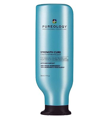 Pureology Strength Cure Conditioner For Damaged Coloured Hair, Vegan Formulas 266ml