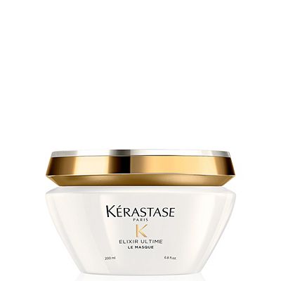 Krastase Elixir Ultime Hair Mask, Oil-infused Shine Treatment, For Dull Hair, With Five Precious Oil