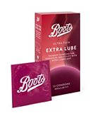 Boots Ultra Thin Extra Lube Condoms - 12 pack