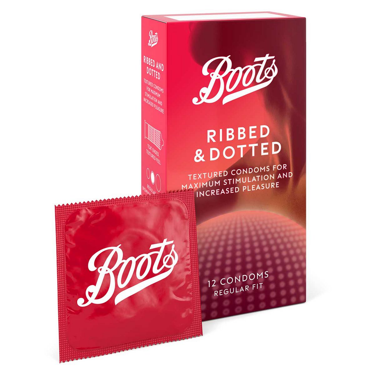   Ribbed & Dotted Condoms - 12 Pack
