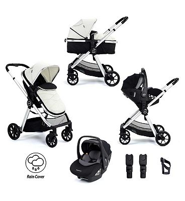 Babymore Mimi Travel System Pecan i-Size Car Seat  Silver