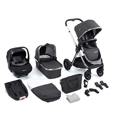 Babymore Memore V2 Travel System 13 Piece Pecan i-Size  Chrome