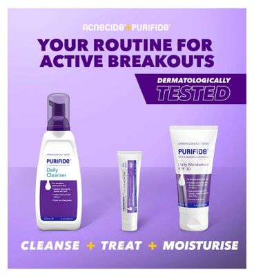 Acnecide + Purifide Spot On Treatment & Skincare Set, 3-Step Routine for Acne-Prone Skin (5)