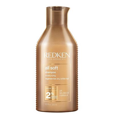 REDKEN All Soft Shampoo for Dry Hair, Argan Oil, Hydration and Shine 300ml