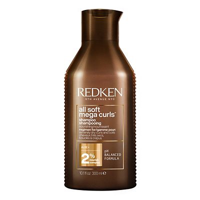 REDKEN All Soft Mega Curls Shampoo, For Dry Curly & Coily Hair, Gently Cleanses, Sulphate-Free Formu
