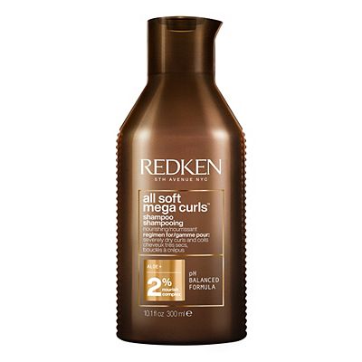 REDKEN All Soft Mega Curls Shampoo,For Dry Curly & Coily Hair, Sulphate-Free To Gently Cleanse 300ml