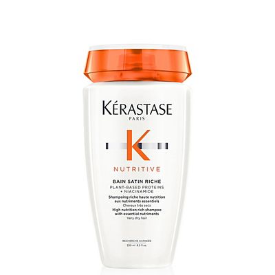 Krastase Nutritive, High Nutrition Rich Shampoo for Very Dry Hair, Protein Enriched Formula With Niacinamide 250ml