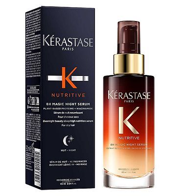 Krastase Nutritive Nourishing Hair Serum With Niacinamide, Overnight Leave-In Treatment for Dry Hair