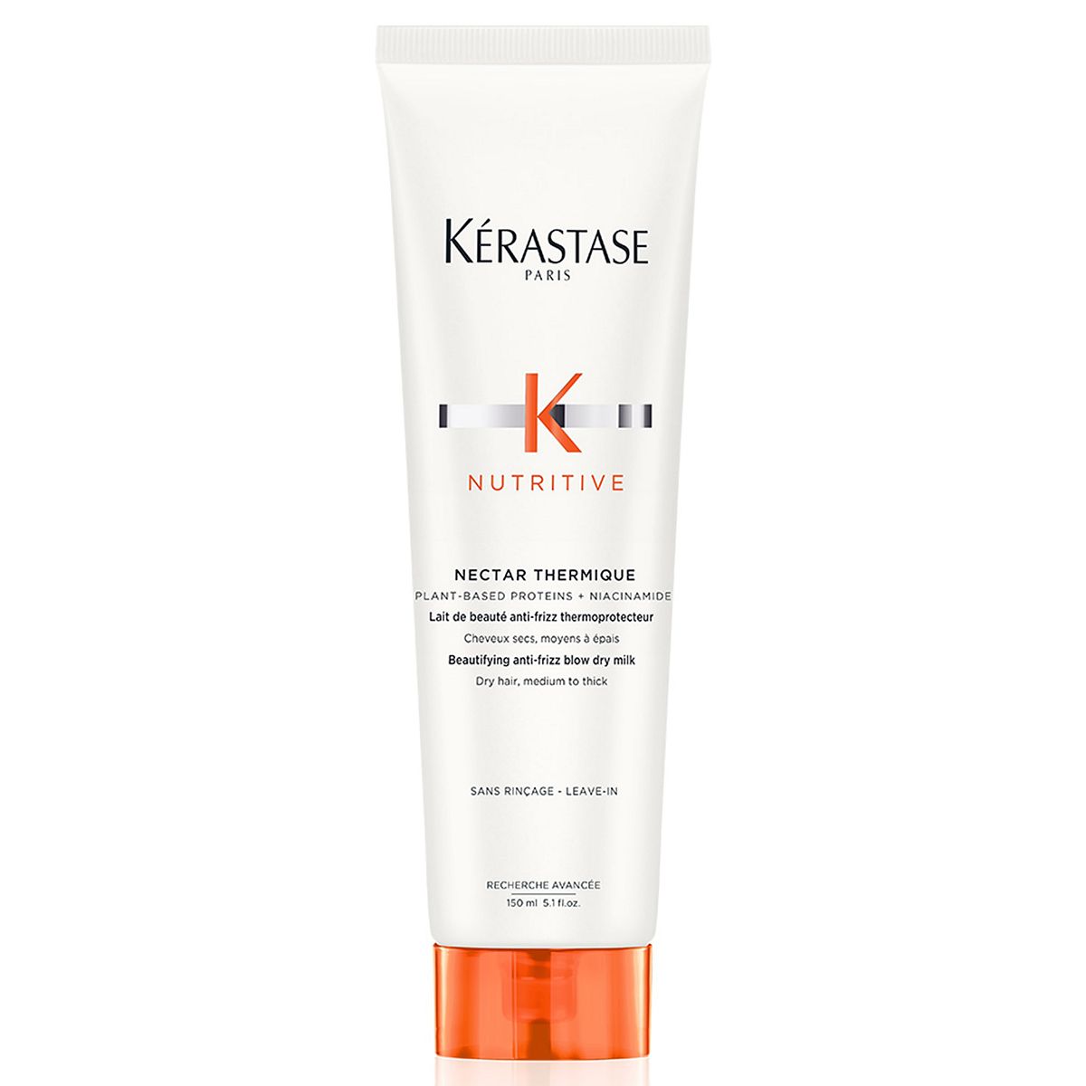 Kerastase Kérastase Nutritive Nectar Thermique, Blow-Dry Milk Heat Protection, For Dry Medium To Thick Hair, With Niacinamide, 150ml