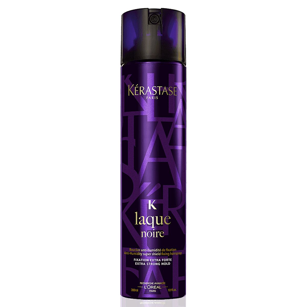 Kerastase Kérastase Coiffage Couture, Extra-Strong Holding Hair Spray, For All Types, Humidity Resistant, Laque Noire, 300ml