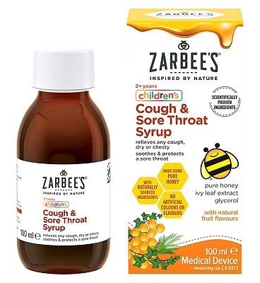 Zarbees Children's Cough & Sore Throat Syrup - 100ml
