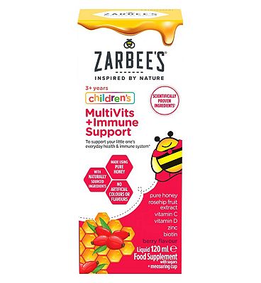 Zarbees Childrens MultiVits + Immune Support - 120ml