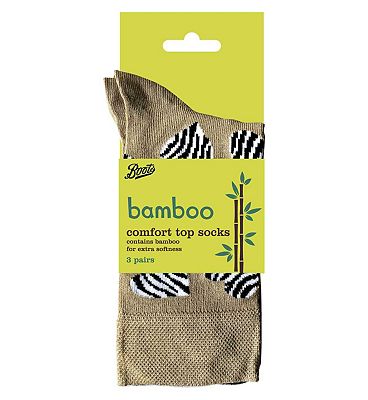 Boots Comfort Top Bamboo Animal Design Socks