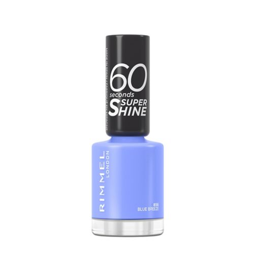 Rimmel 60 Seconds Super Shine Nail Polish 856 Blue Breeze