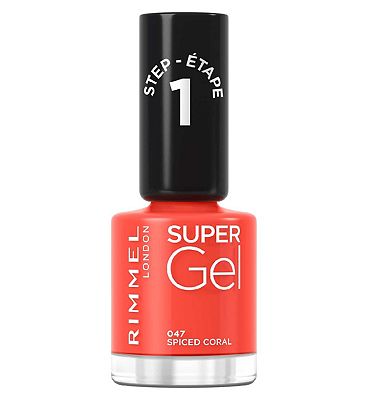 Rimmel Super Gel Nail Polish 047 Spiced Coral