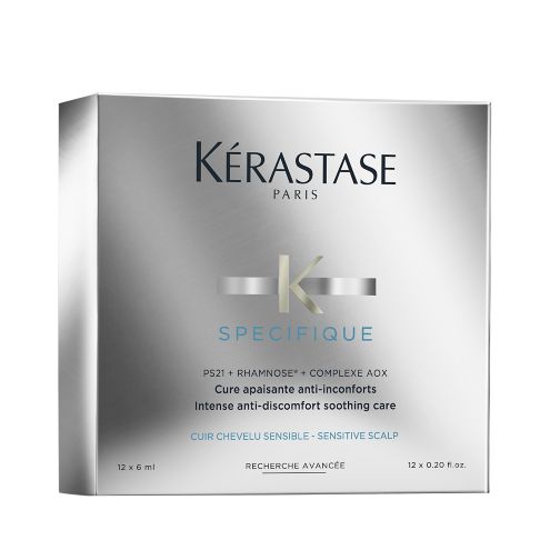 Kérastase Specifique, Soothing Scalp Treatment, For Sensitive Scalps, All Hair Types, With Glycerine,  Dermo-Calm, 12x6ml