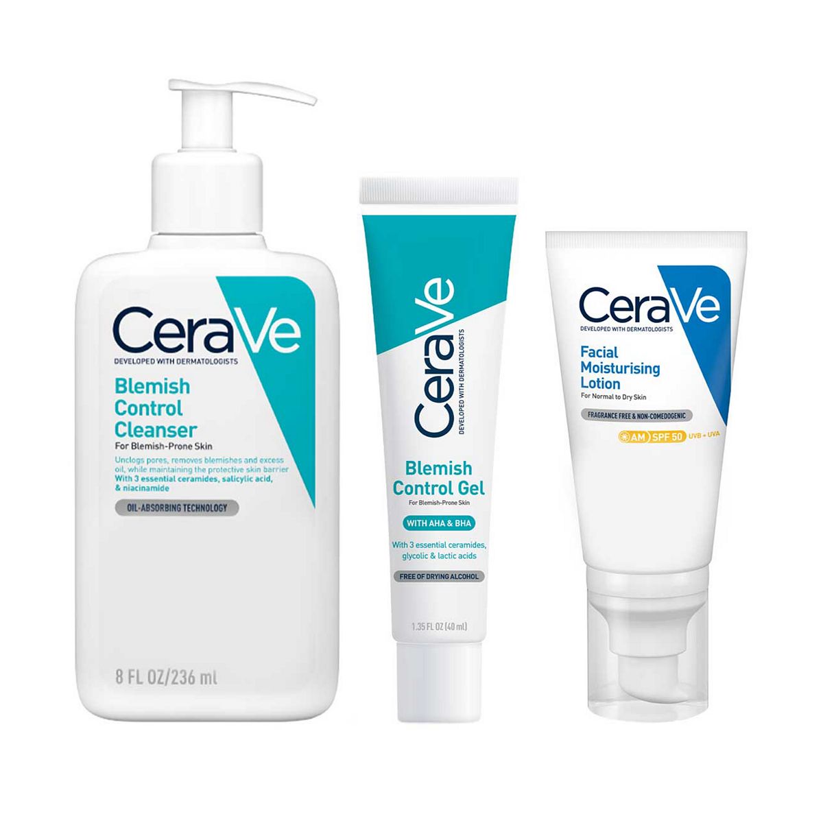 Cerave Blemish-Prone Skin Routine & Spf: Your Community Picks Bundle