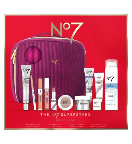 The No7 Superstars Beauty Box 11-Piece Full-Size Set
